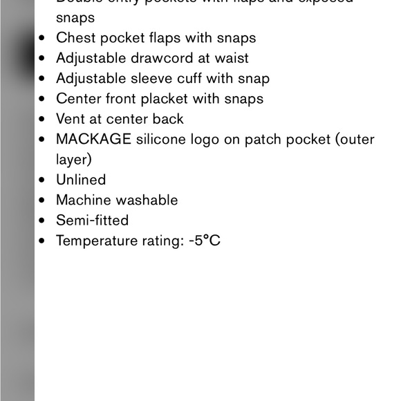 Mackage Black Utility Jacket - Picture 6 of 6